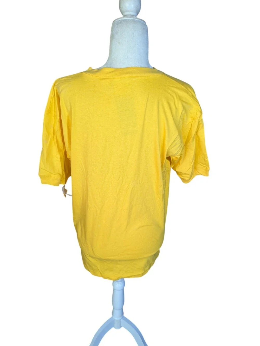 Vintage 90s EP Pro Yellow Short-Sleeve Crewneck Tee Golf Embroidered Logo NWT L